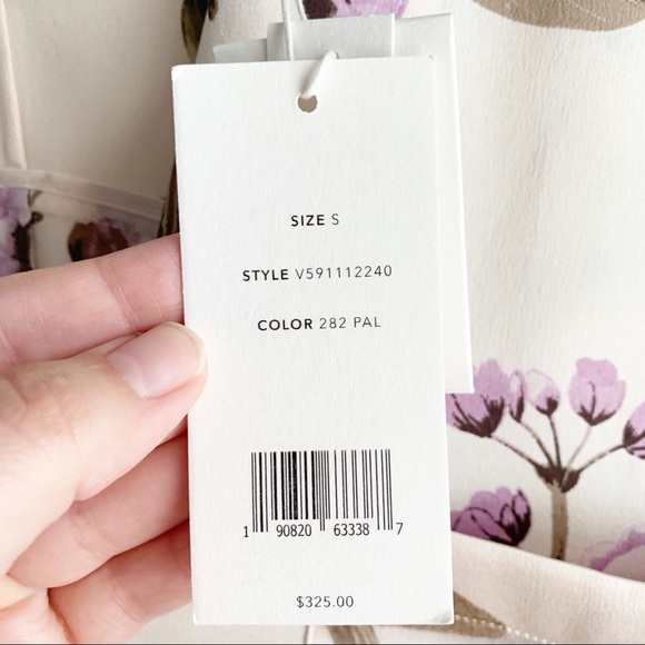 Vince 100% Silk Tropical Garden Satin Lounge Top - Picture 7 of 12